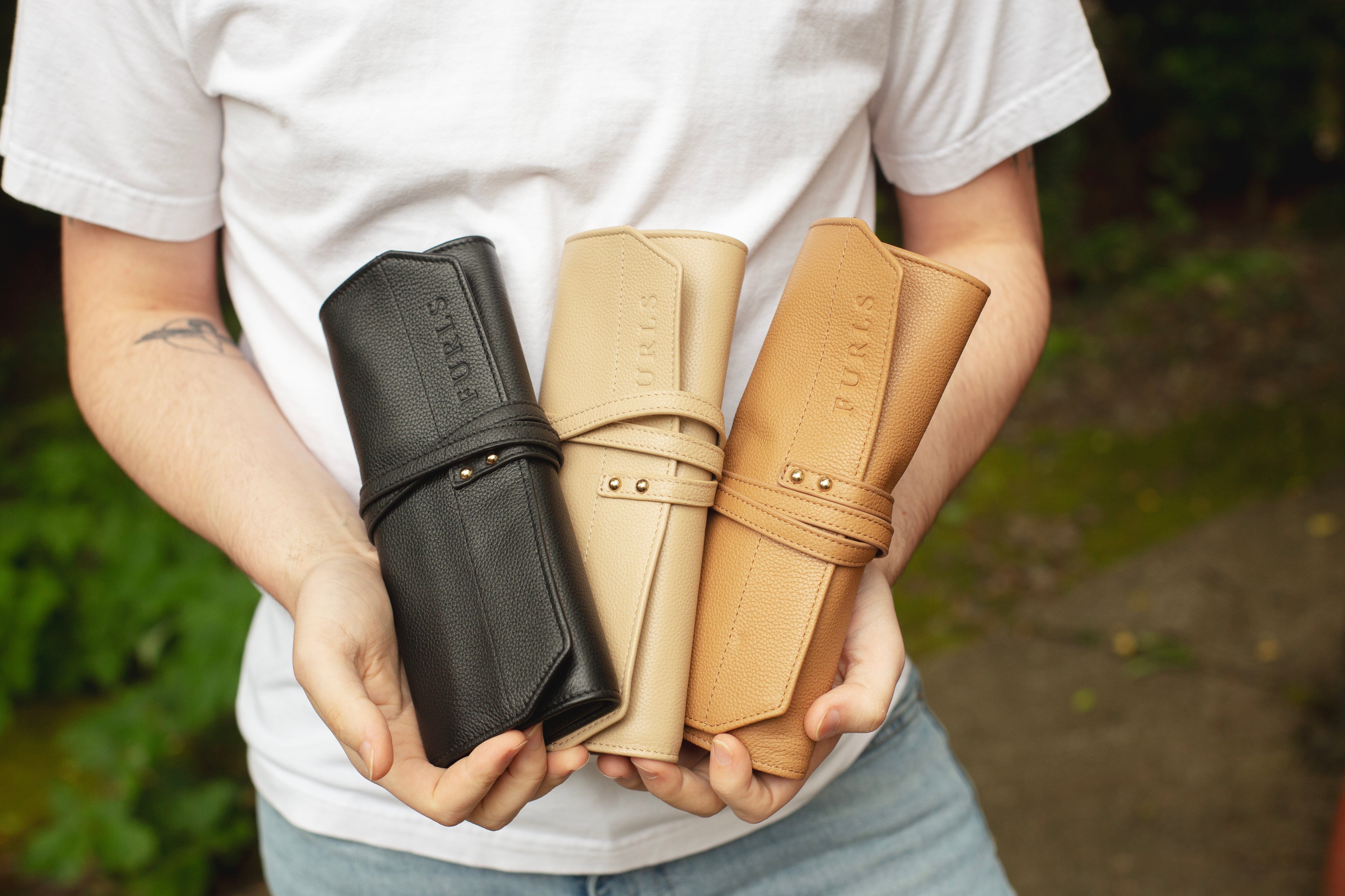 Venture Leather Travel Roll – Crochet Hook Organizer Leather Accessories FurlsCrochet