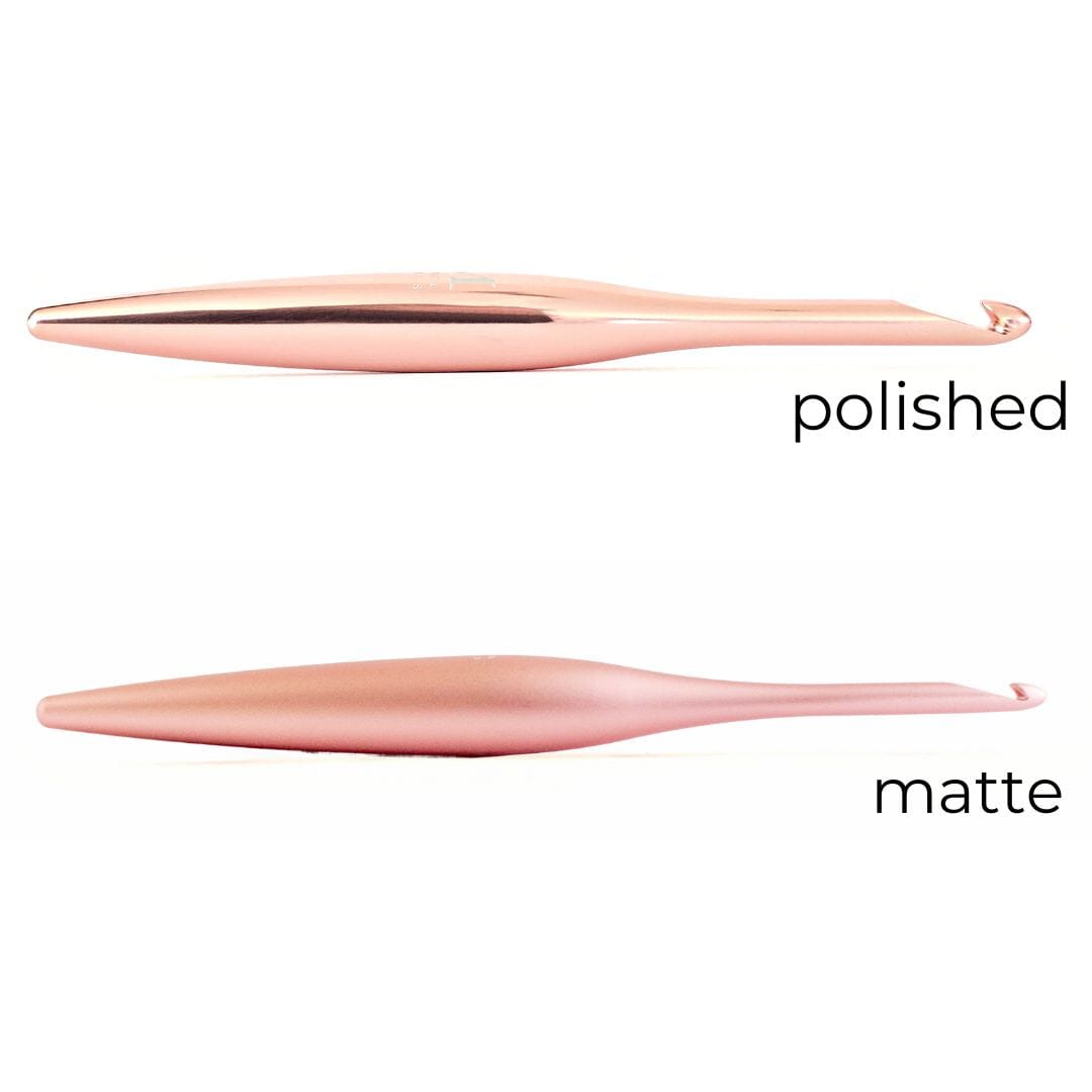 Blush Streamline Metal Crochet Hooks Metal Streamline FurlsCrochet