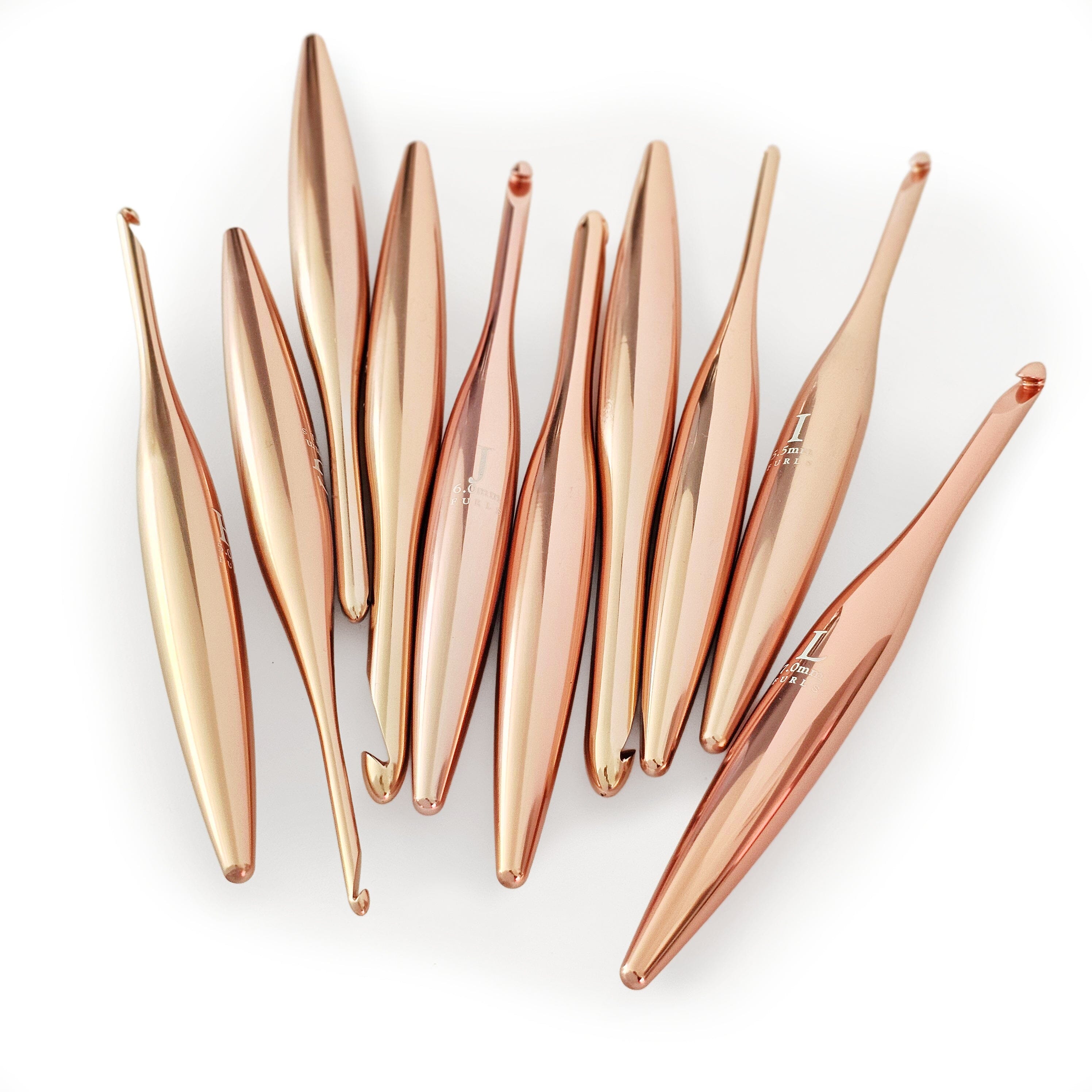 Blush Streamline Metal Crochet Hooks Metal Streamline FurlsCrochet