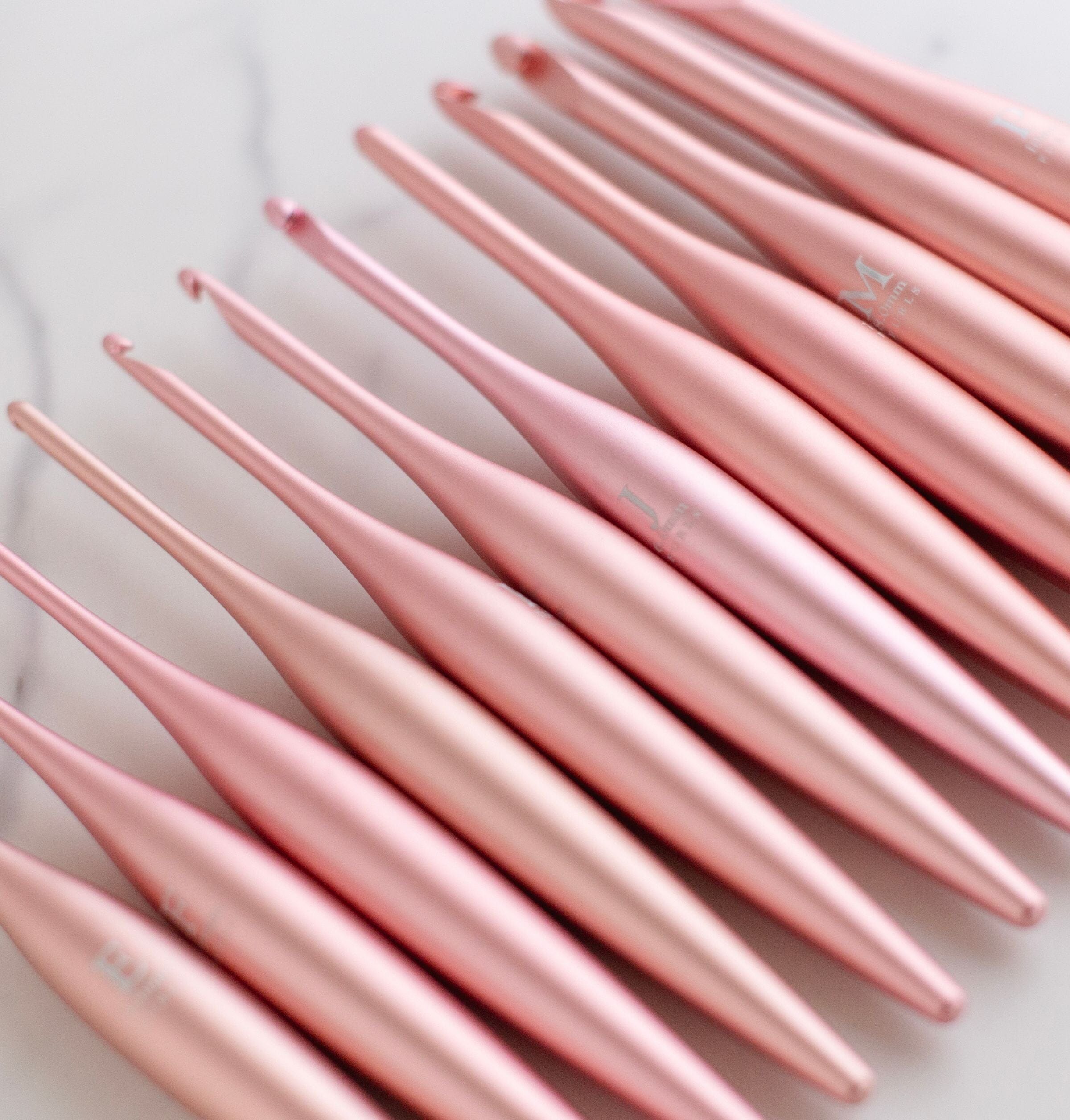 Blush Streamline Metal Crochet Hooks Metal Streamline FurlsCrochet