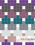 Middle Finger Blanket Wander Kit Wander Pattern Kit FurlsCrochet Iris Garden Silver Streamline Metal