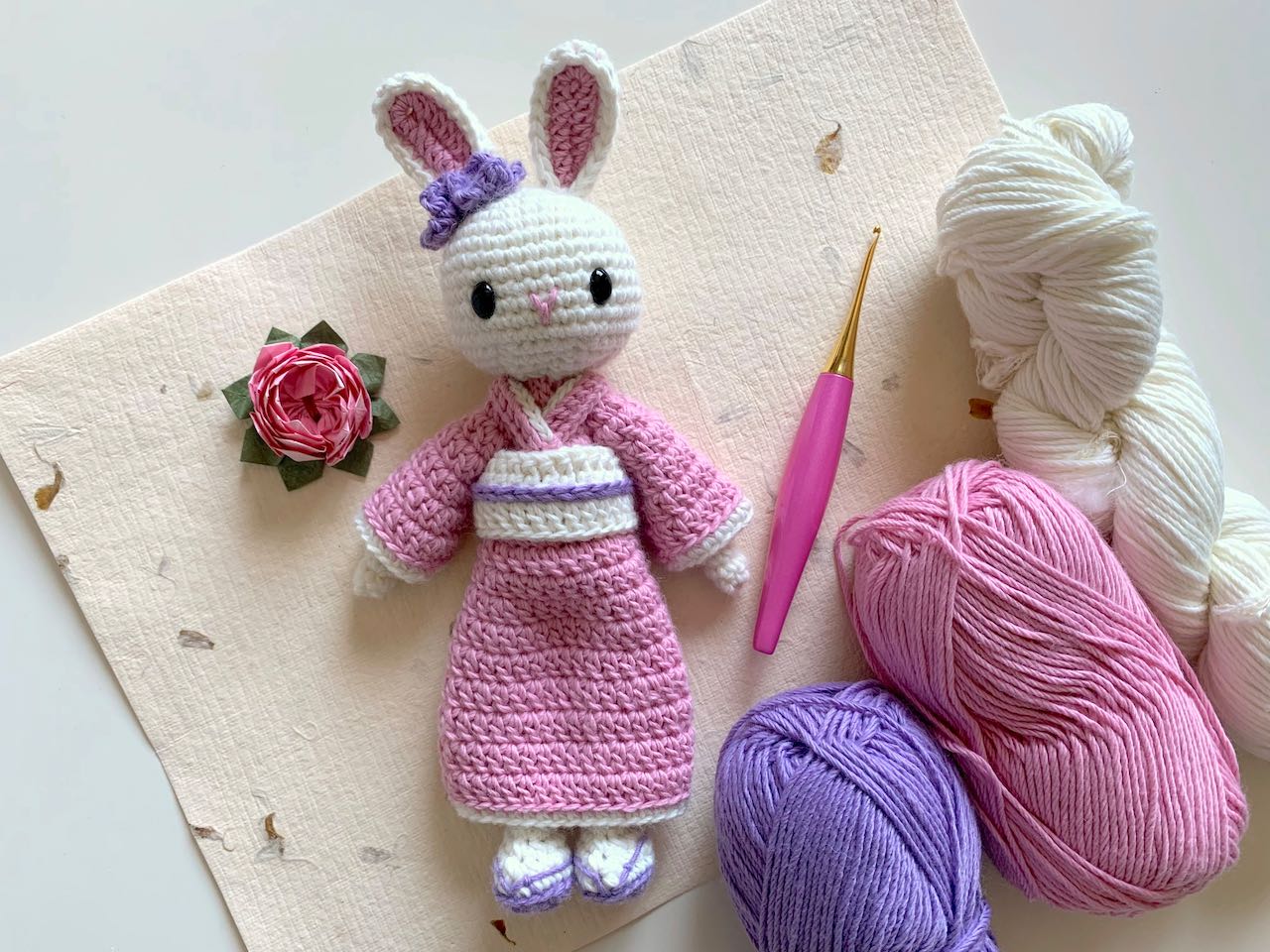 Free Amigurumi Pattern - Sakura Kimono Bunny