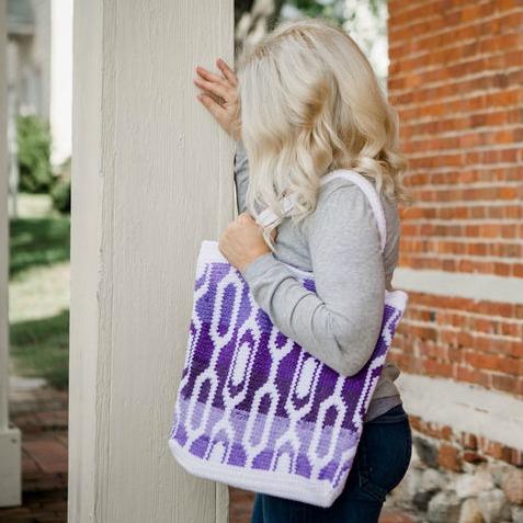 Free Crochet Pattern Tapestry Bag- Cecelia