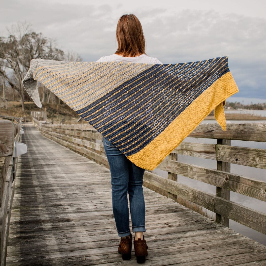 Free Crochet Pattern: Bronwyn Shawl by Toni Lipsey of TL Yarn Crafts