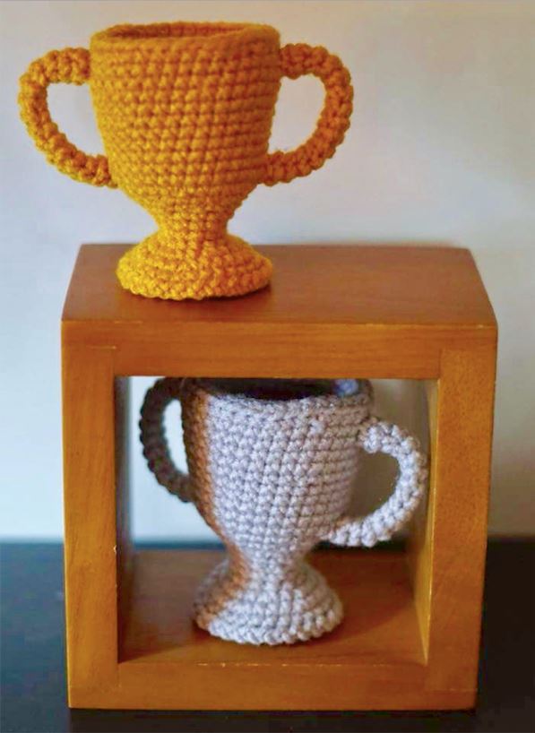 January Amigurumi CAL - Goal-Setting Trophies Week Two