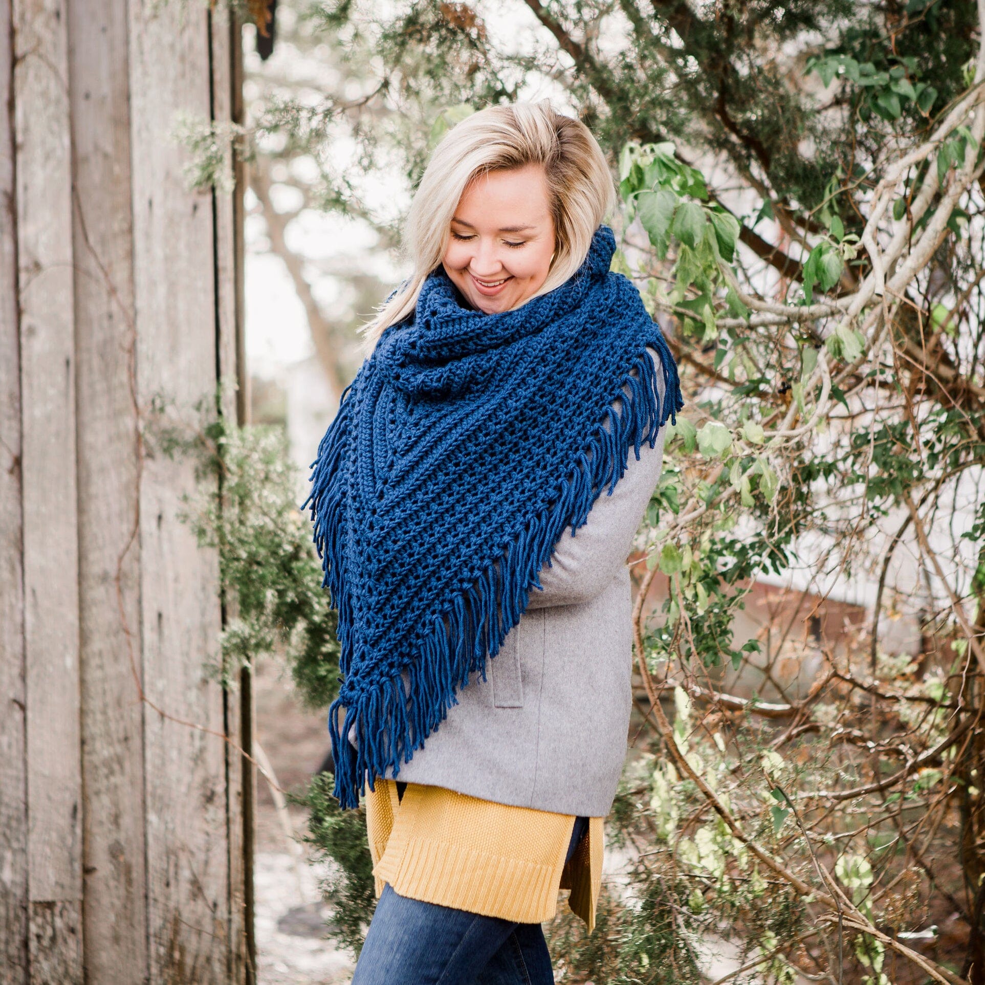 Free Crochet Triangle Scarf Pattern