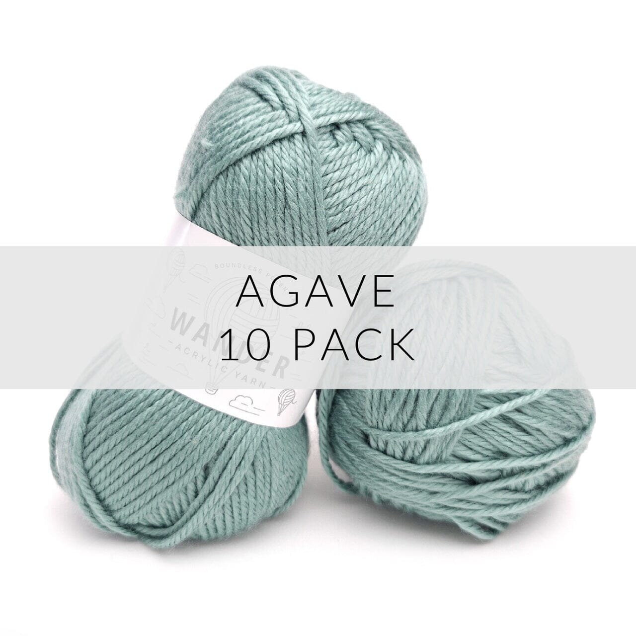 10 Pack Wander Acrylic Yarn Yarn FurlsCrochet Agave 