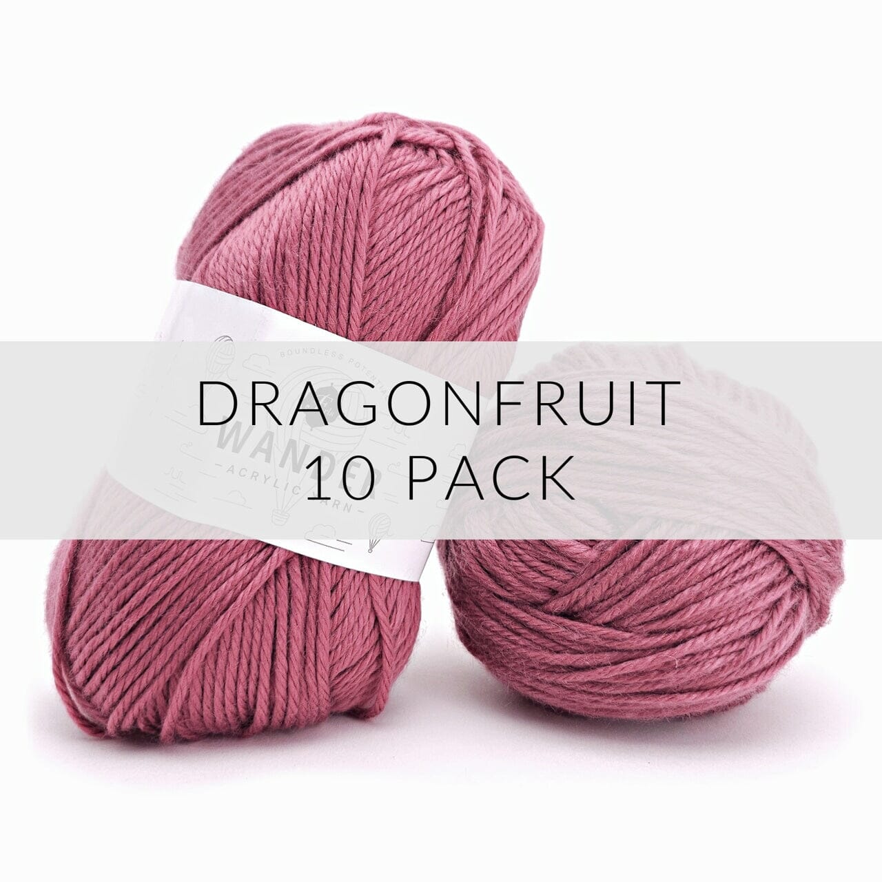 10 Pack Wander Acrylic Yarn Yarn FurlsCrochet Dragonfruit 