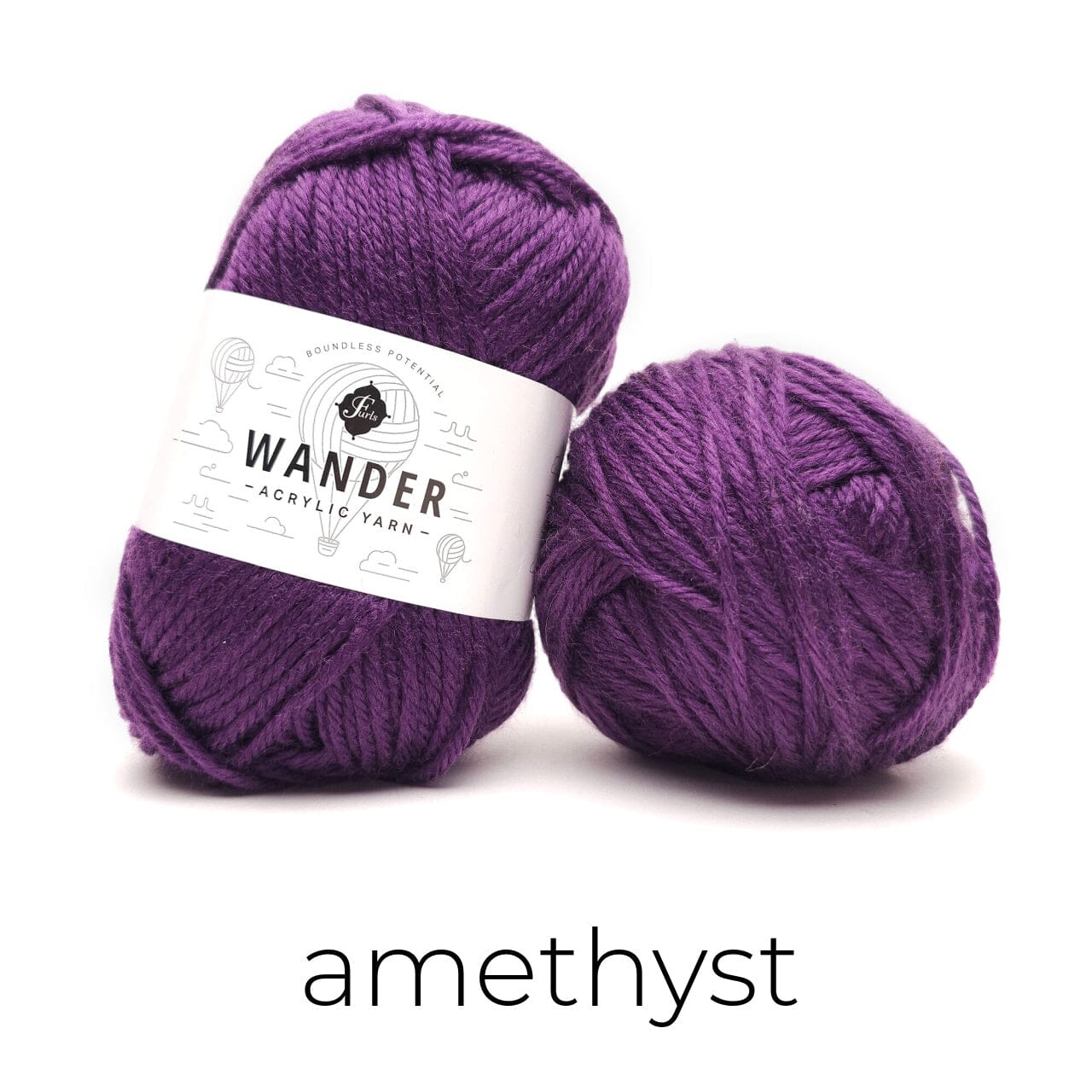 Wander Acrylic Yarn Yarn FurlsCrochet Amethyst 