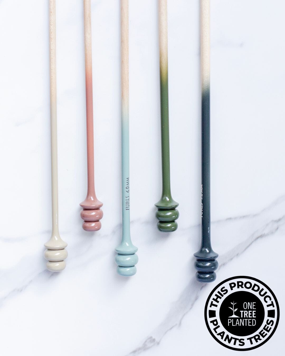 Limited Edition Tunisian Crochet Hook in Maple Ombre Tunisian Hooks FurlsCrochet 