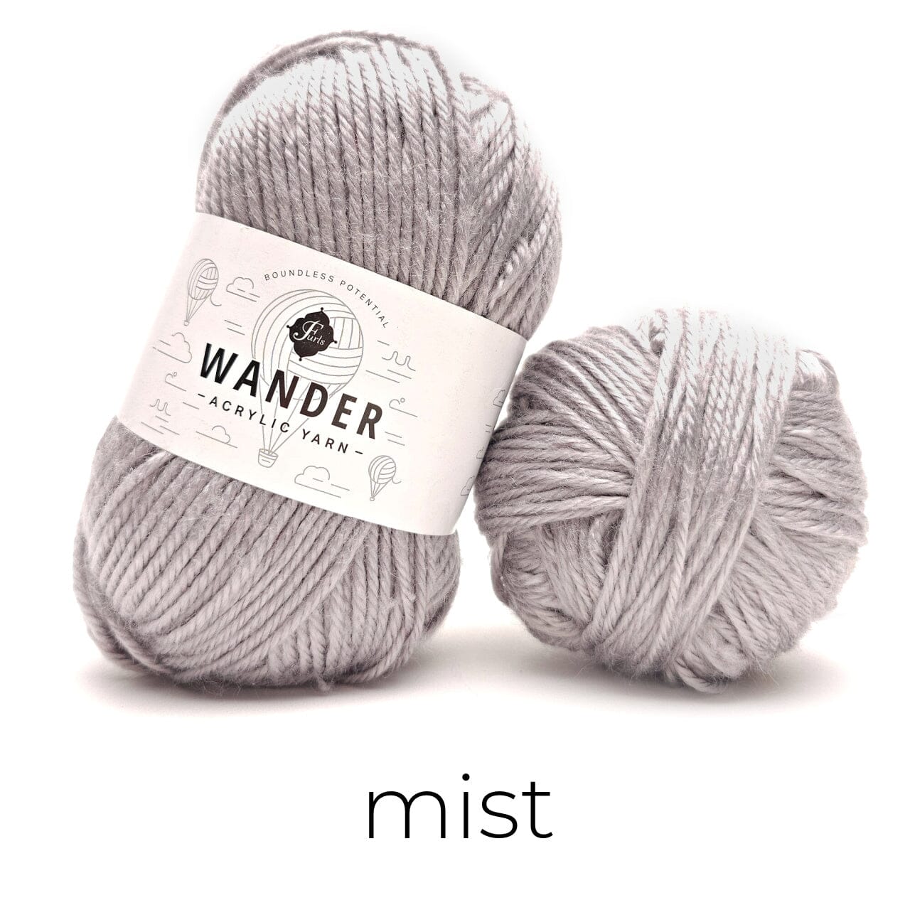 Wander Acrylic Yarn Yarn FurlsCrochet Mist 