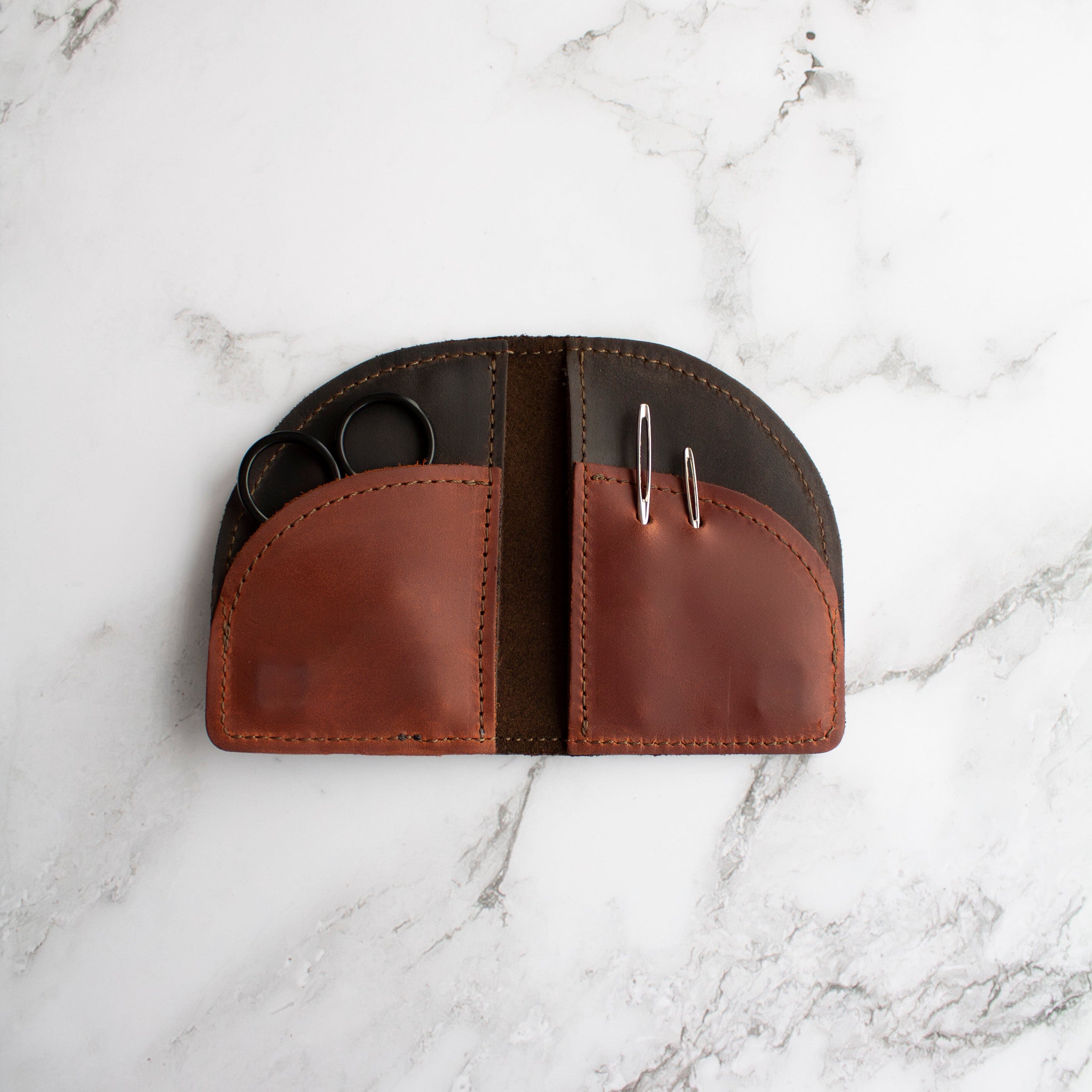 Thread &amp; Maple Leather On the Go Travel Accessories FurlsCrochet 
