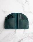 Thread & Maple Leather On the Go Travel Accessories FurlsCrochet Teal 