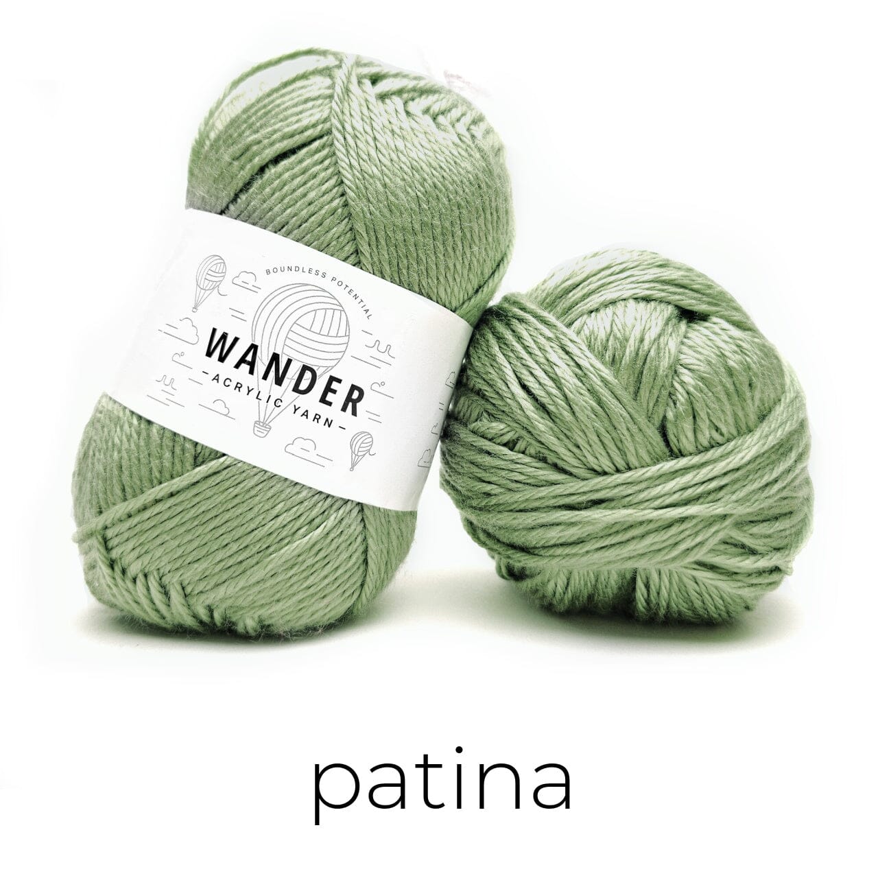 Wander Acrylic Yarn Yarn FurlsCrochet Patina 