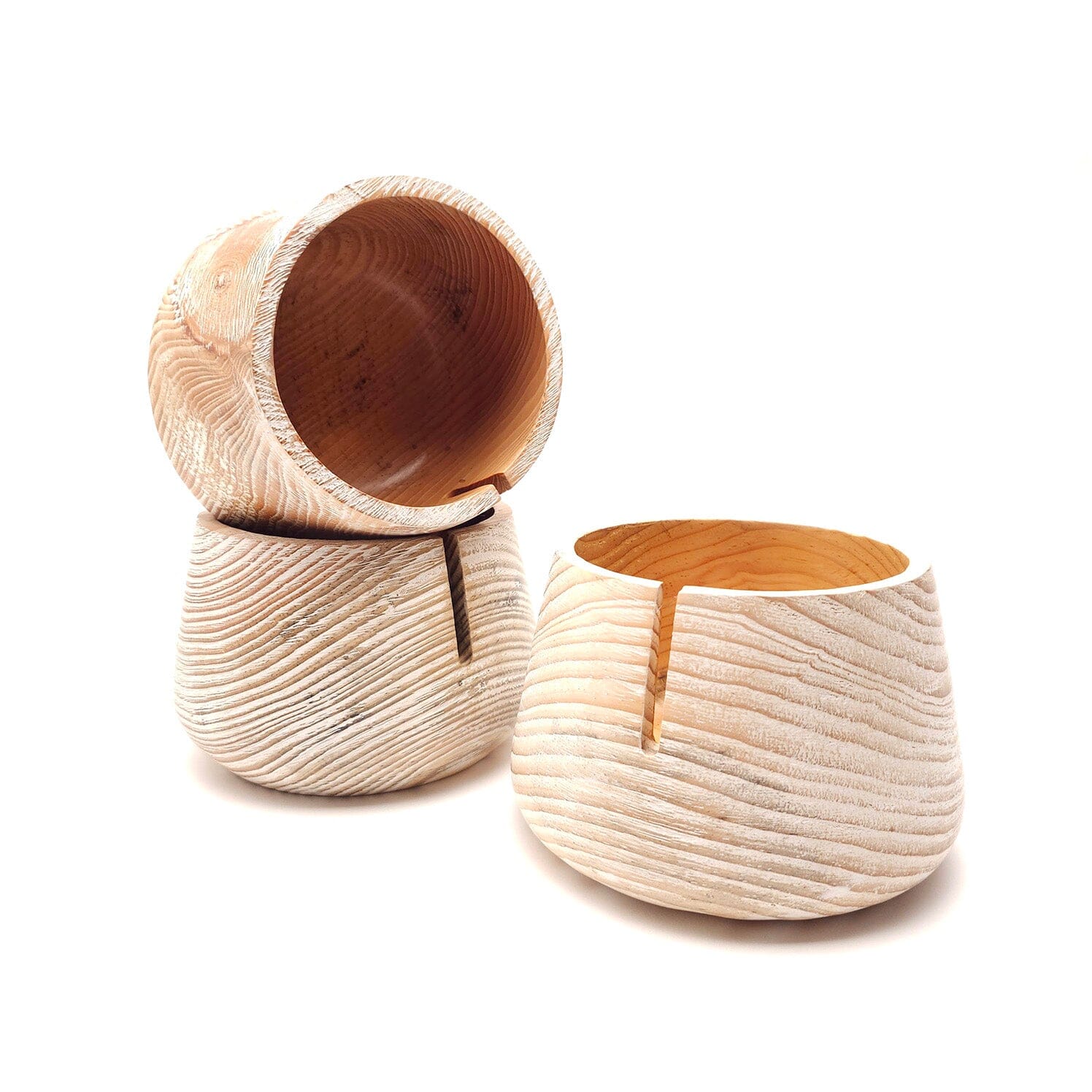 Handmade Minimalist Pine Wood Yarn Bowls Yarn Bowl FurlsCrochet 